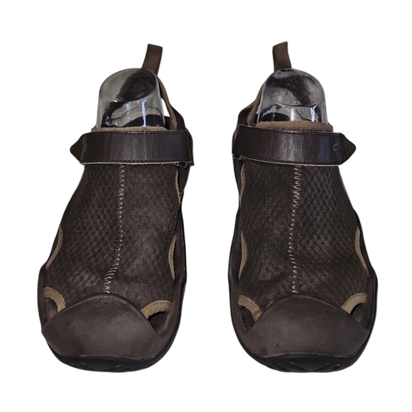 Crocs Men's Swiftwater Mesh Deck Sandals Brown Size 9 - Picture 1 of 7
